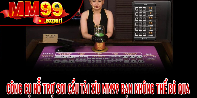 Công cụ hỗ trợ Soi Cầu Tài Xỉu MM99 bạn không thể bỏ qua